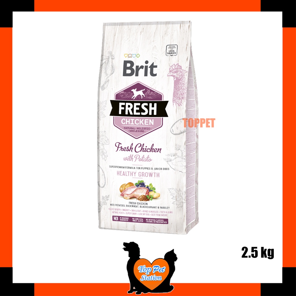 Brit Fresh Chicken with Potato Puppy 2.5KG Shopee Malaysia
