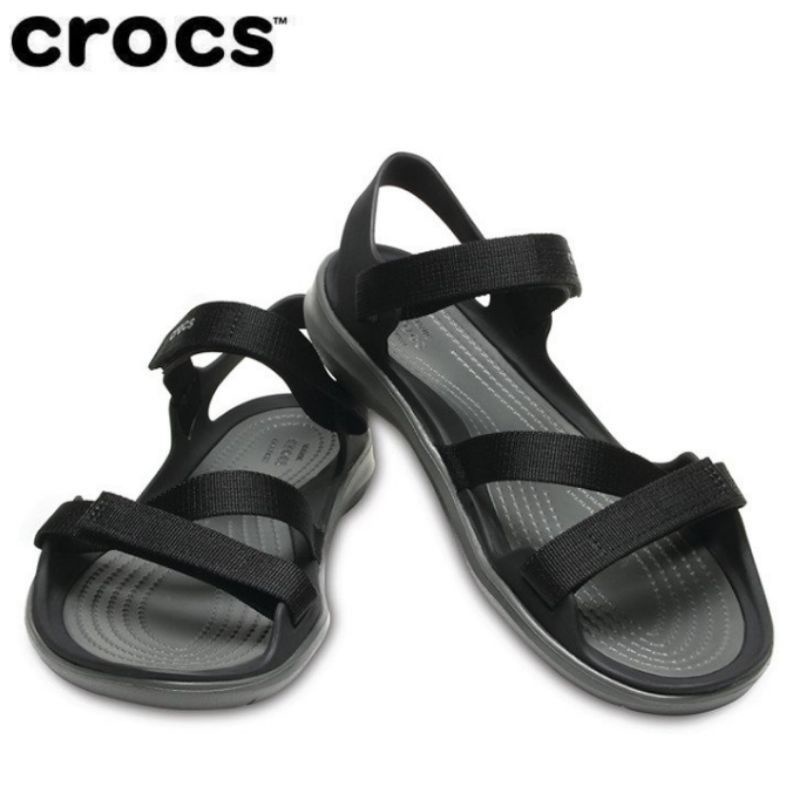 Crocs Women's Swiftwater Webbing Sandal | Shopee Malaysia