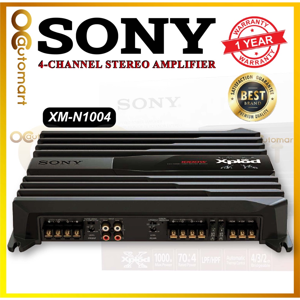 SONY XMN502 500 WATTS 2CHANNEL STEREO CAR AMPLIFIER 2 CHANNEL CAR