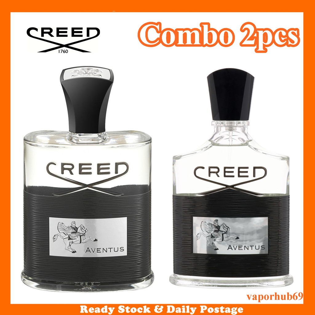 Combo 2pcs Aventus Eau De Parfum 100ml 120ml by Creed for Men