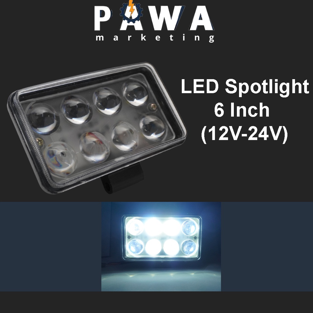 Pawa Led Spotlight 7 inch Rectangle 12V24V Super Bright Work Light Led ...