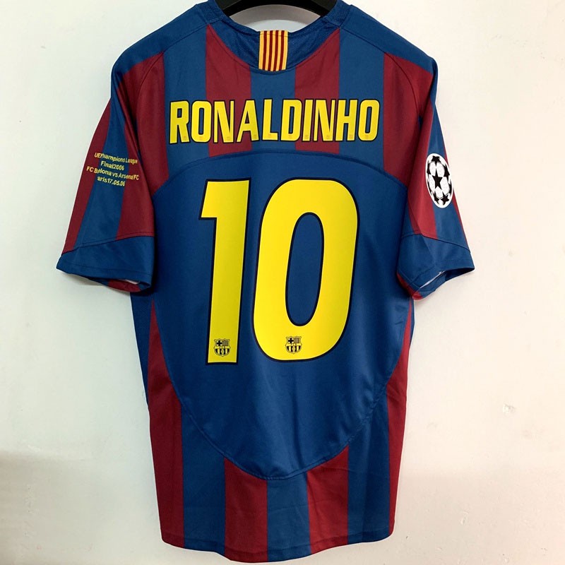 Maillot FC Barcelona 2004-2005 Nike Ronaldinho #10 - Taille M - Édition Joueur