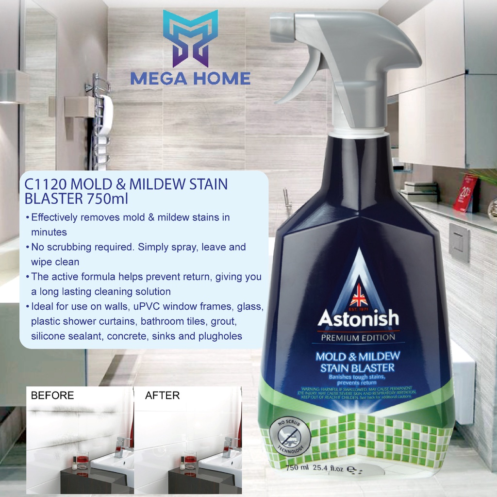 Astonish Mould &Mildew Stain Blaster Stain Remover Kill 99.999 Germs