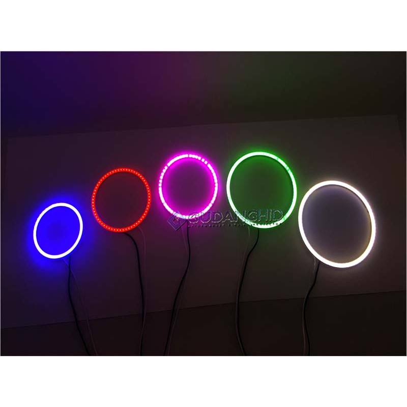 Cob LED Angel Eyes Shadow Ring Plasma LED Colorful Many Sizes | Shopee ...