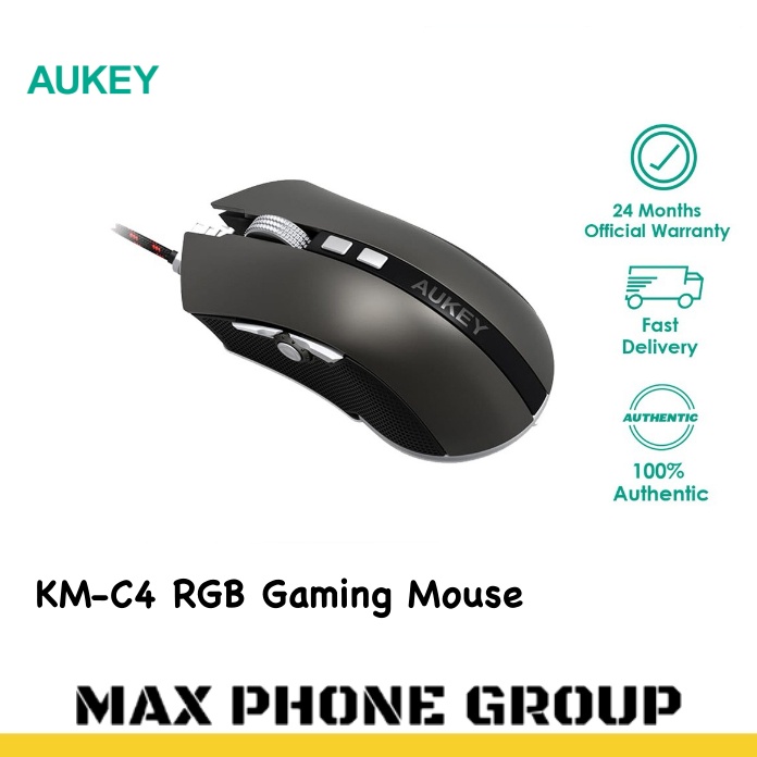 AUKEY KM-C4 Gaming Mouse with RGB LED Light With Switches 8 ...