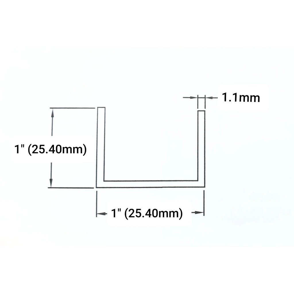 Aluminium Equal U Channel - Bronze (MB) Aluminium U | Shopee Malaysia