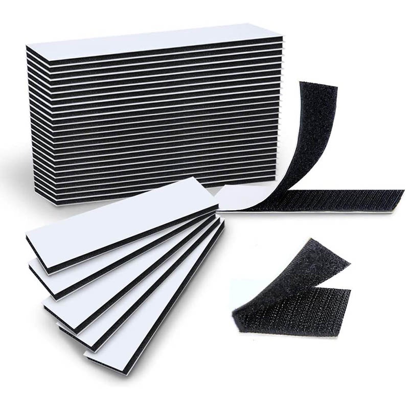 Lot De 40 Attaches Velcro T Adhésives - 12x150 Mm, Couleurs Assorties, Pour Rangement Câbles