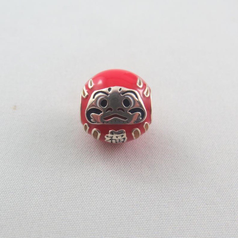 Red Daruma Doll Charm