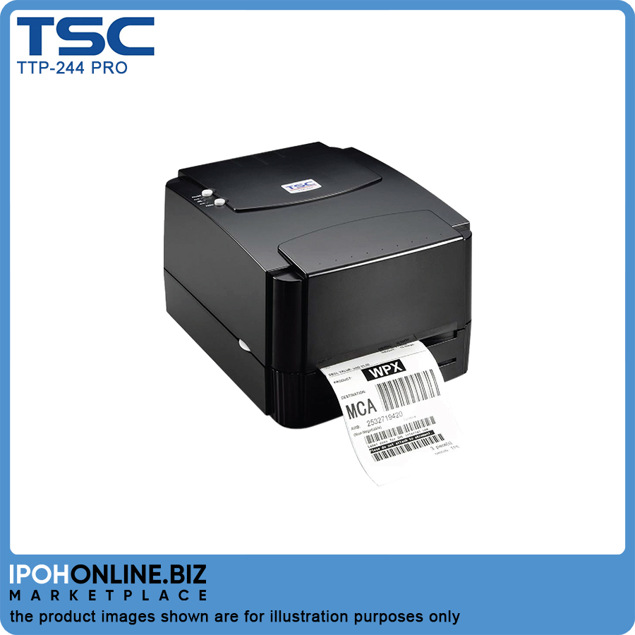 TSC TTP 244 PRO Label Desktop Barcode Printer | IPOHONLINE | Shopee ...