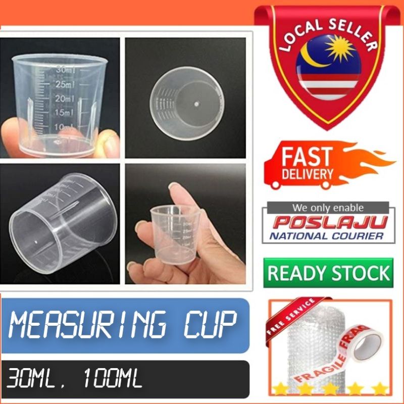 Seedsandme Measuring Cup Measurement Cup Beaker Cawan Penyukat Sukatan Isipadu Baja Kimia 8615