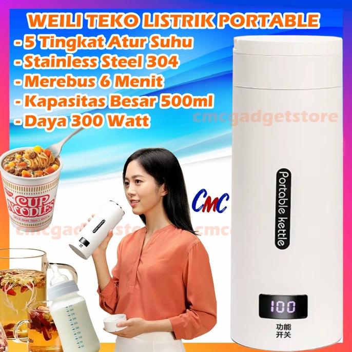 Xiaomi Deerma DR035 Portable Electric Kettle Thermos Water Heater
