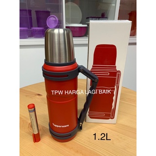 Tupperware Xploris Thermal Flask 1.2L / Thermos with Foldable Handle /Termos