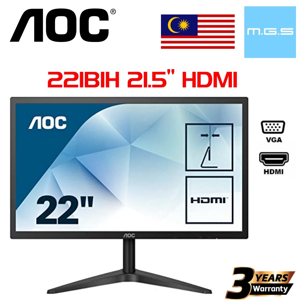 Monitor AOC 22B2HN 21,5 FHD VA HDMI 1.4