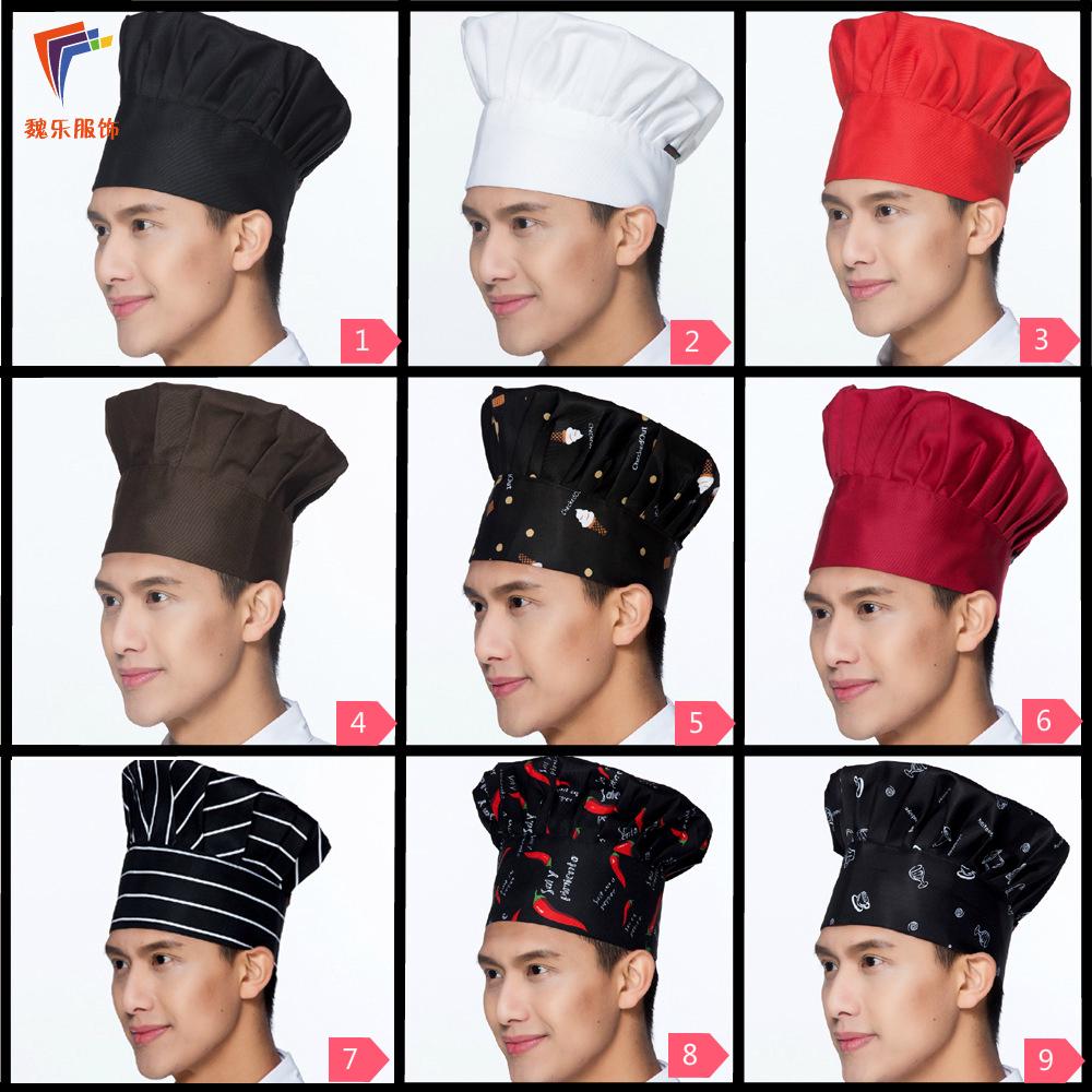 Chef Hat Hats Cooking Catering Kids Cap Men Accessories Caps Adjustable  Unisex Uniform Turban Restaurant Black Chefs