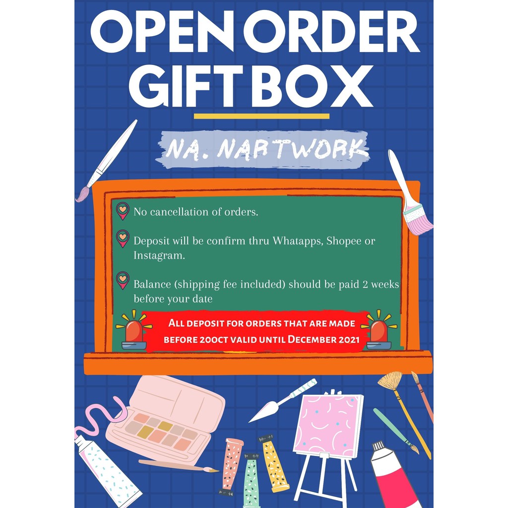 Open order gift box ( Deposit) Shopee Malaysia
