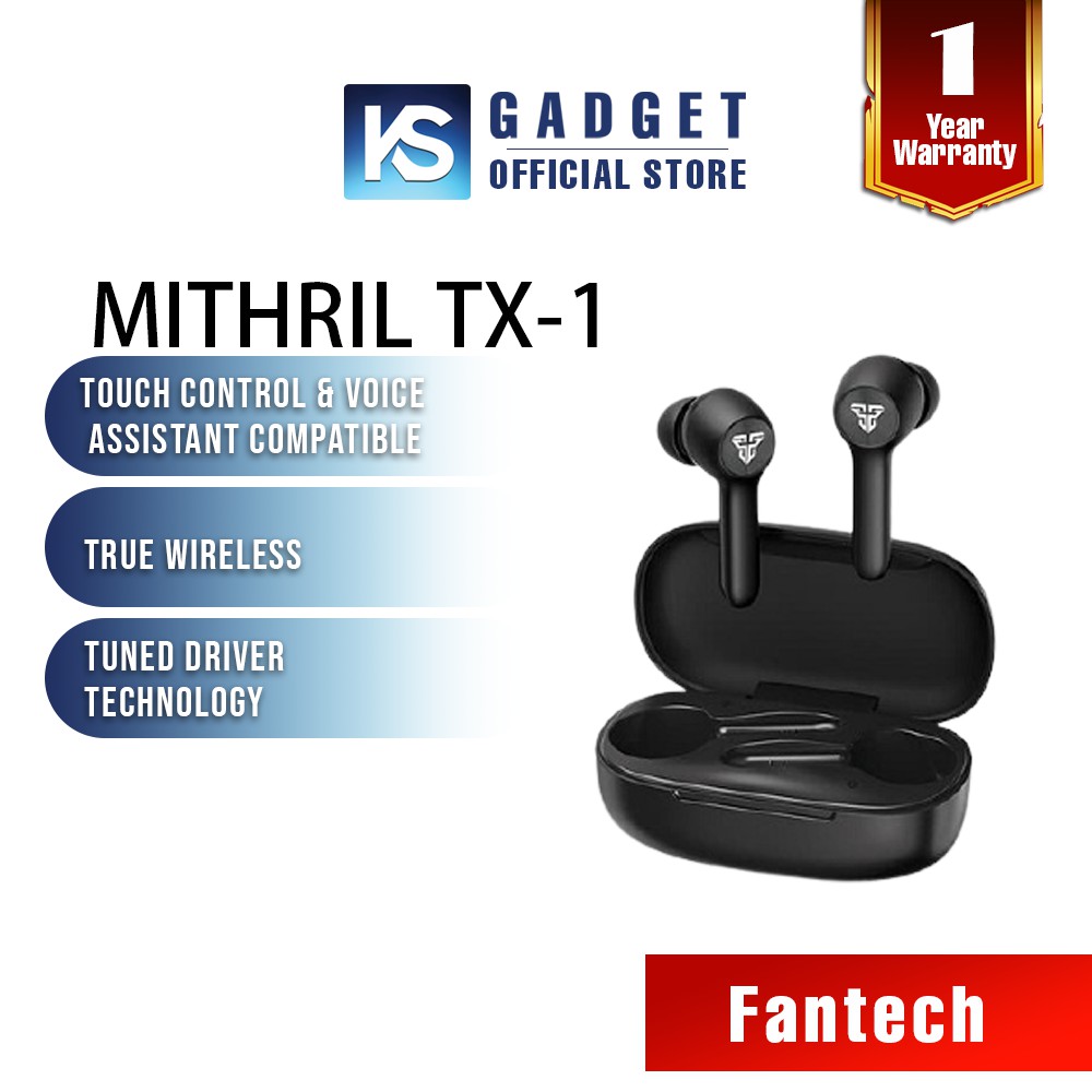 FANTECH MITHRIL TX1 TWS WIRELESS BLUETOOTH 5.0 TOUCH CONTROL EARPHONES