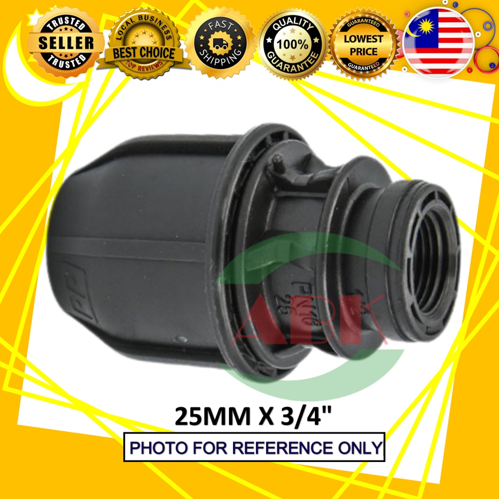 POLY FITTINGS - 25MM X 3/4