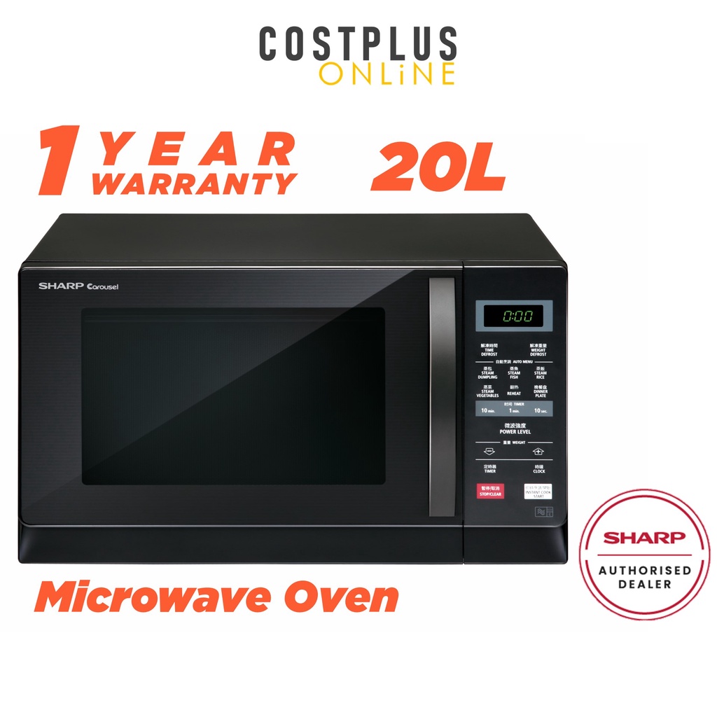Sharp Microwave Oven 20L R207EK Shopee Malaysia