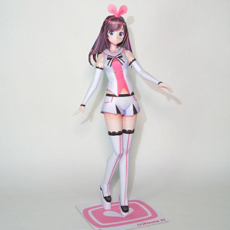 Anime girl paper model [ Virtual idol/Japanese Virtual youtuber] VTuber ...