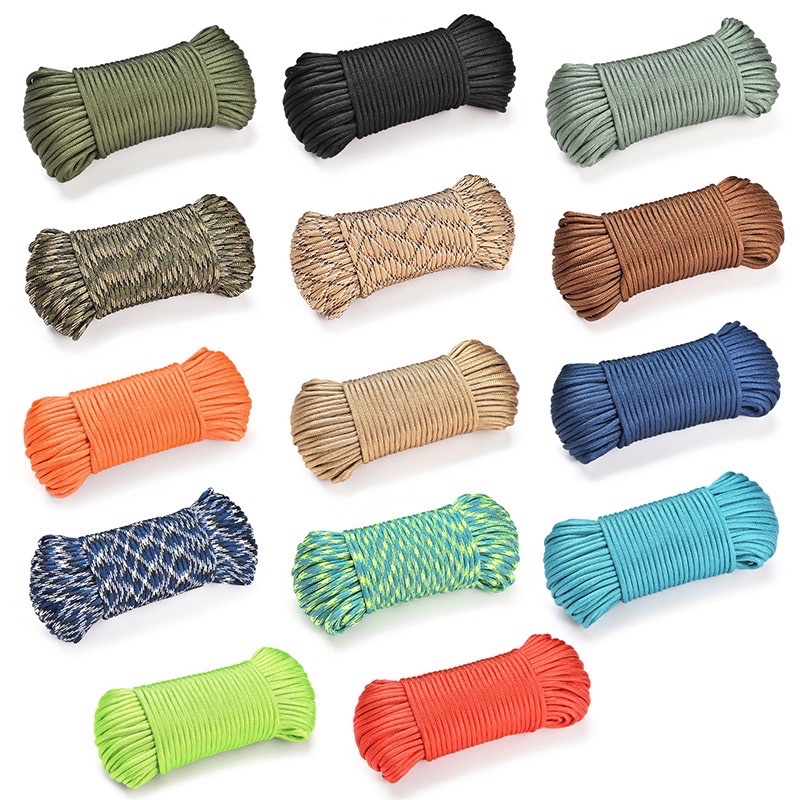 31M 650 Paracord Rope Parachute Cord 4.1mm 10 Strand Cores Traction ...
