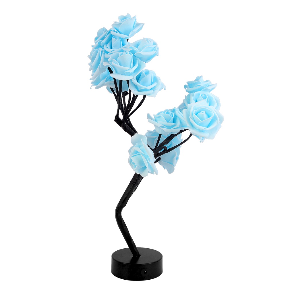 Rose Flower Tree Shape Led Table Lamp/ USB Port and Battery Powered