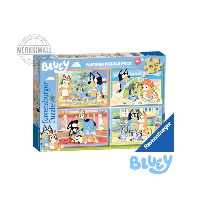 Ravensburger Bluey Jigsaw Puzzle Bumper Pack 4 Set | Toys | Gifts ...