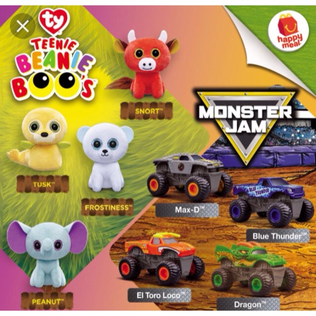 Mcdonalds happy meal monster jam 2018 on sale