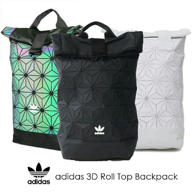 Adidas 3D Roll Top Backpack Blue School Bag Shopee Malaysia