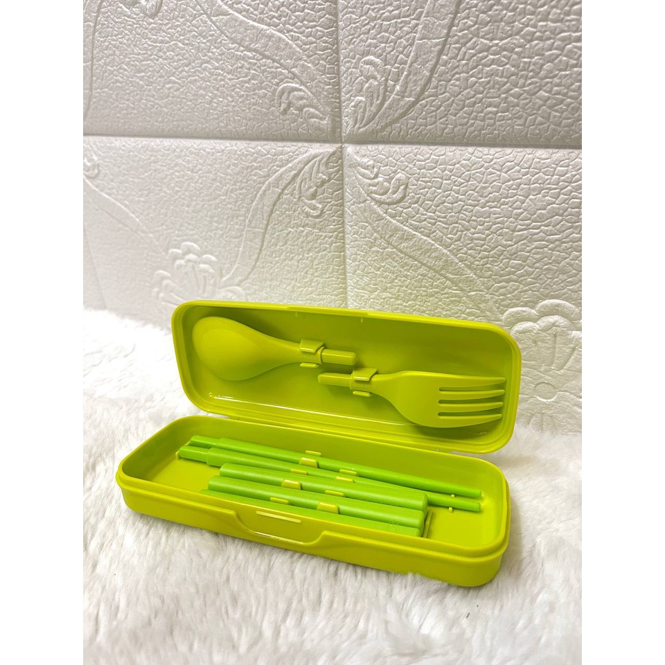 Tupperware Portable Cutlery Set (Green) Shopee Malaysia