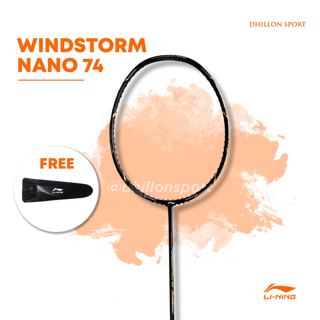 Badminton Racket Lining WINDSTORM NANO 74 ORIGINAL (FREE COVER ...