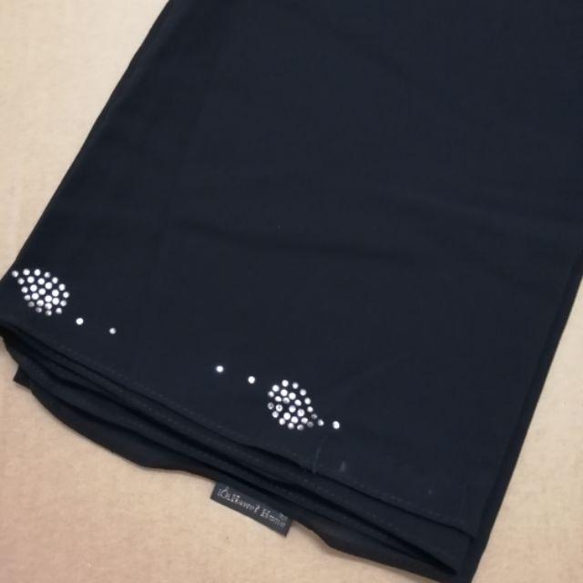 Ironless Instant Shawl Manik🔥🔥Premium Rhinestone chiffon soft lembut 🇲🇾