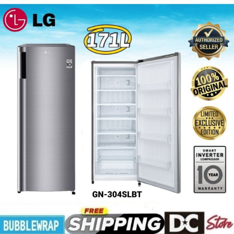 LG Vertical Freezer with Smart Invertor Compressor GN304SLBT Upright