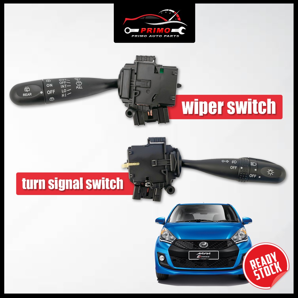 PRIMO Perodua Myvi Turn Signal Switch Complete Headlamp Windshield