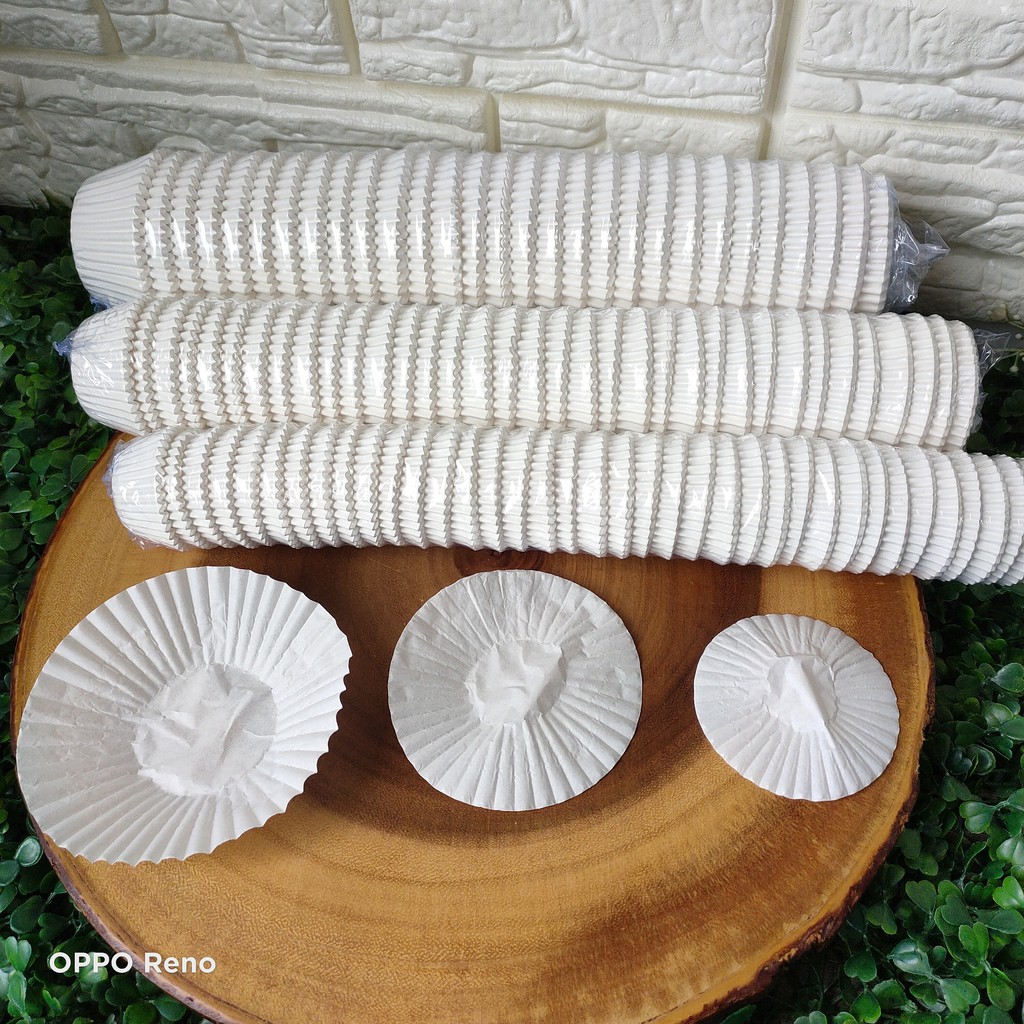 NO7 / NO9/ NO12 PAPER CUP ( WHITE ) 白色烘焙纸托/纸杯（ 1000+- PCS/ROLL ...