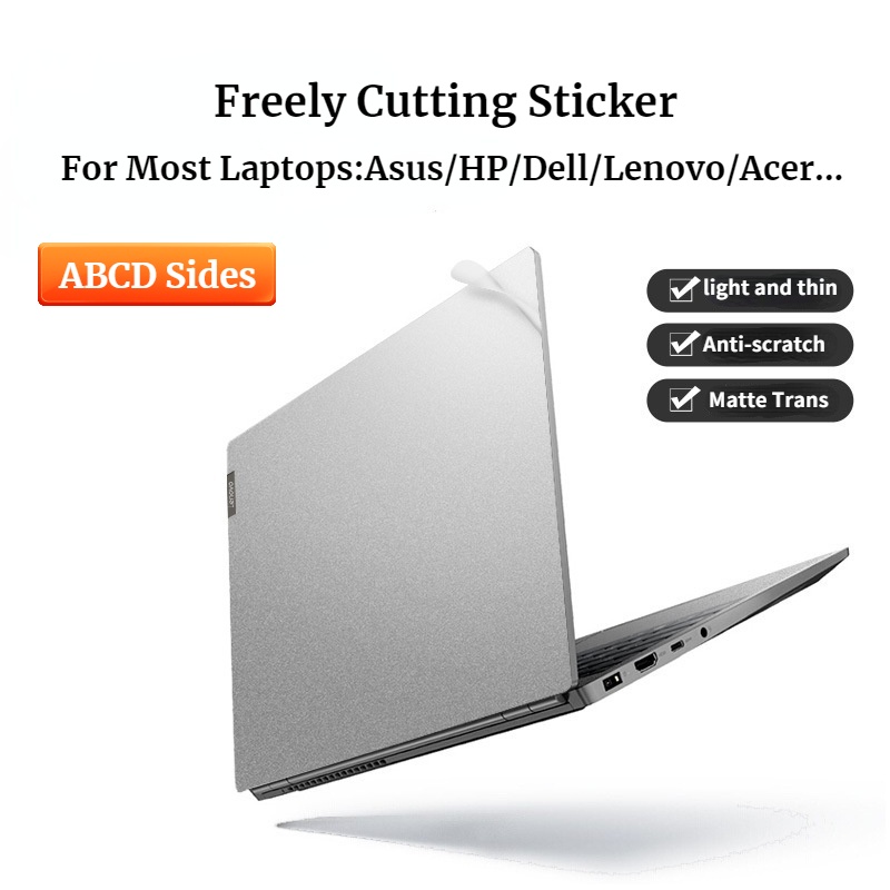 4 Sides Sticker Laptop HP Freely Cutting for 11 12 13 14 15.6 17 inch ...
