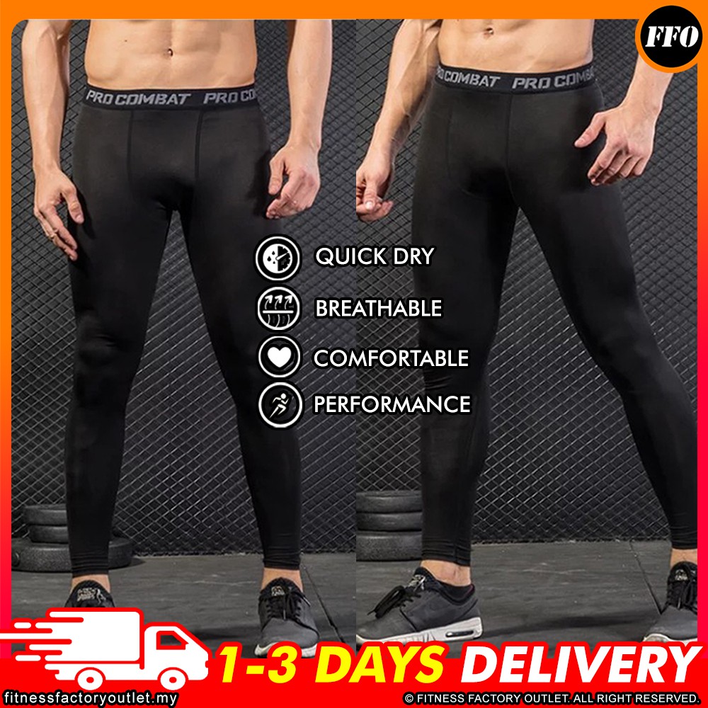 Men's Legging Training Tights Compression Combat Pro Quick Dry Jogging