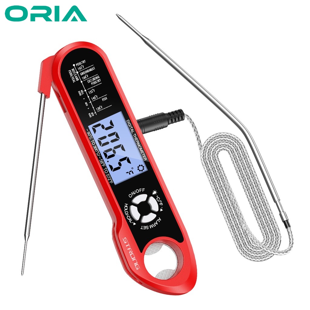 HT690 Instant Read Digital Meat Thermometer LCD Screen Probe Type