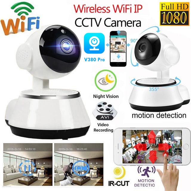 Smart HD IP Camera Home Security Wireless WiFi Camera Video Record ...