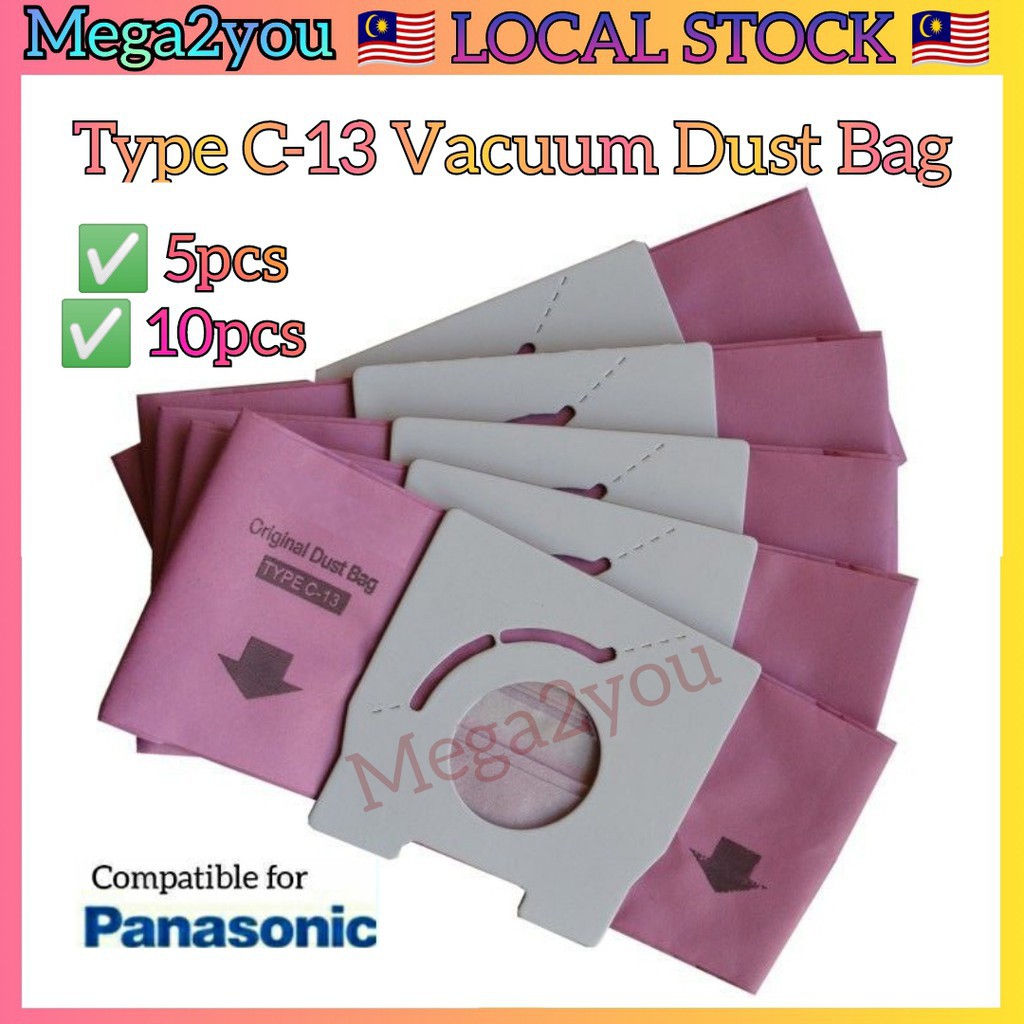 🇲🇾 Replacement for Panasonic Vacuum Cleaner Dust Bag Type C13 C13