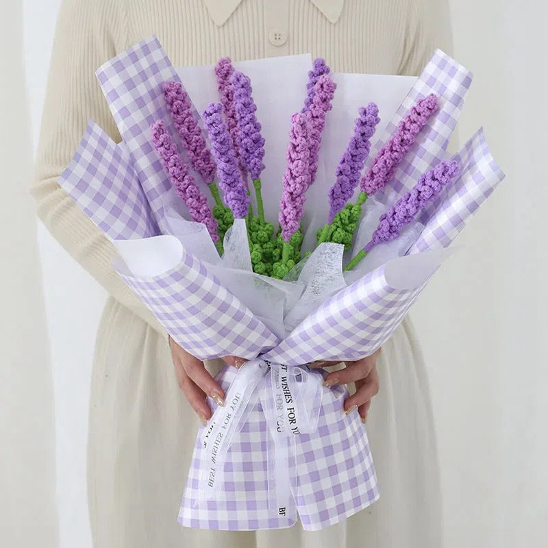 Mother's Day Romantic Artificial Lavender Bouquet Creative DIY Hand
