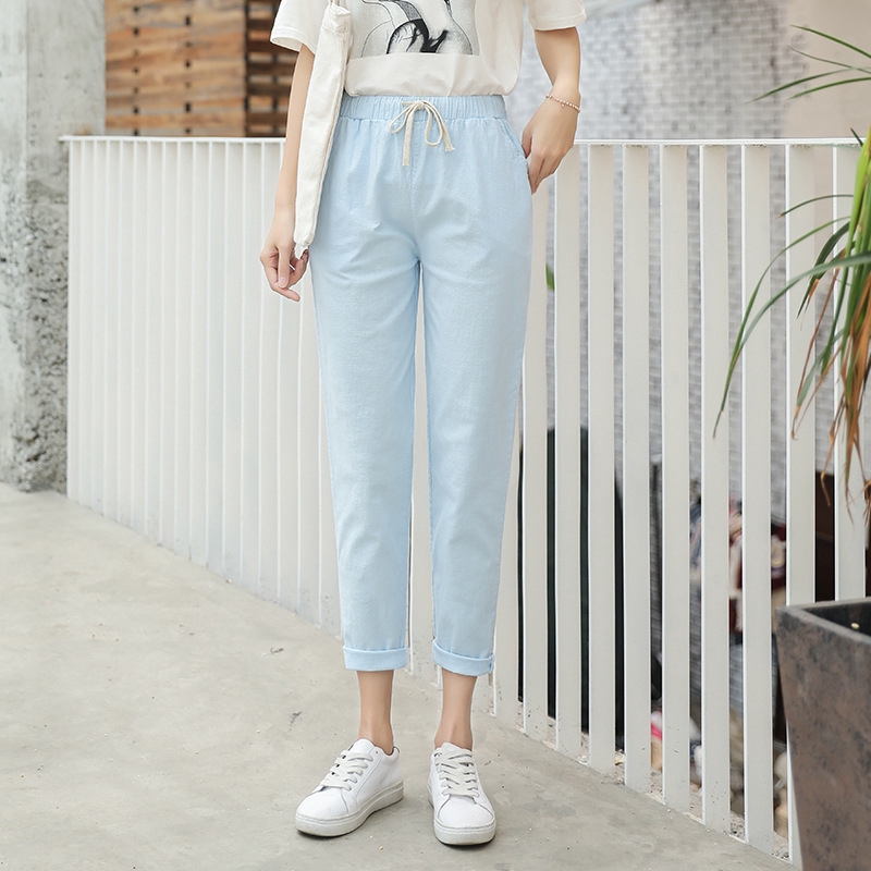S-2XL NEW Fashion Women Trousers Female Cotton Loose Casual Pants ...