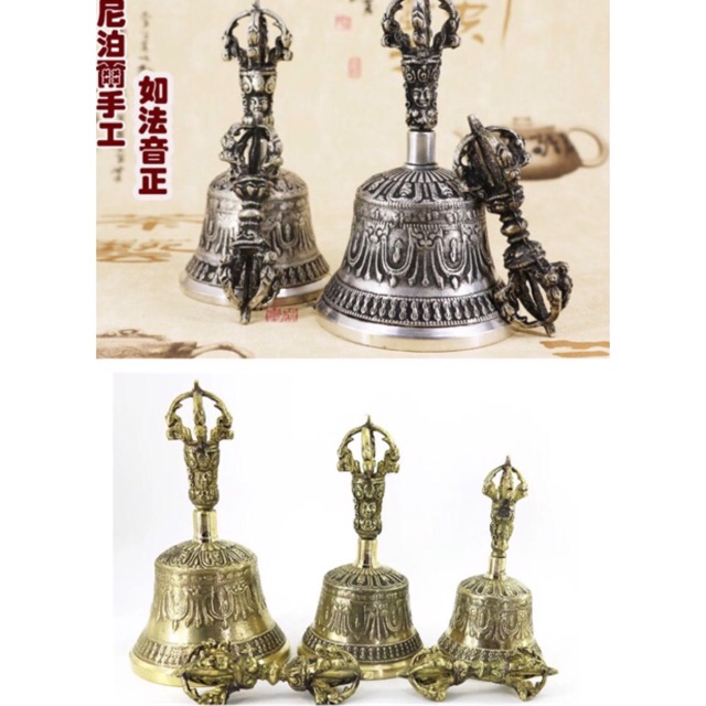 金刚铃杵 藏传佛教用品手工金刚铃杵+五股金刚杵纯铜老法器碰钟 | Shopee Malaysia