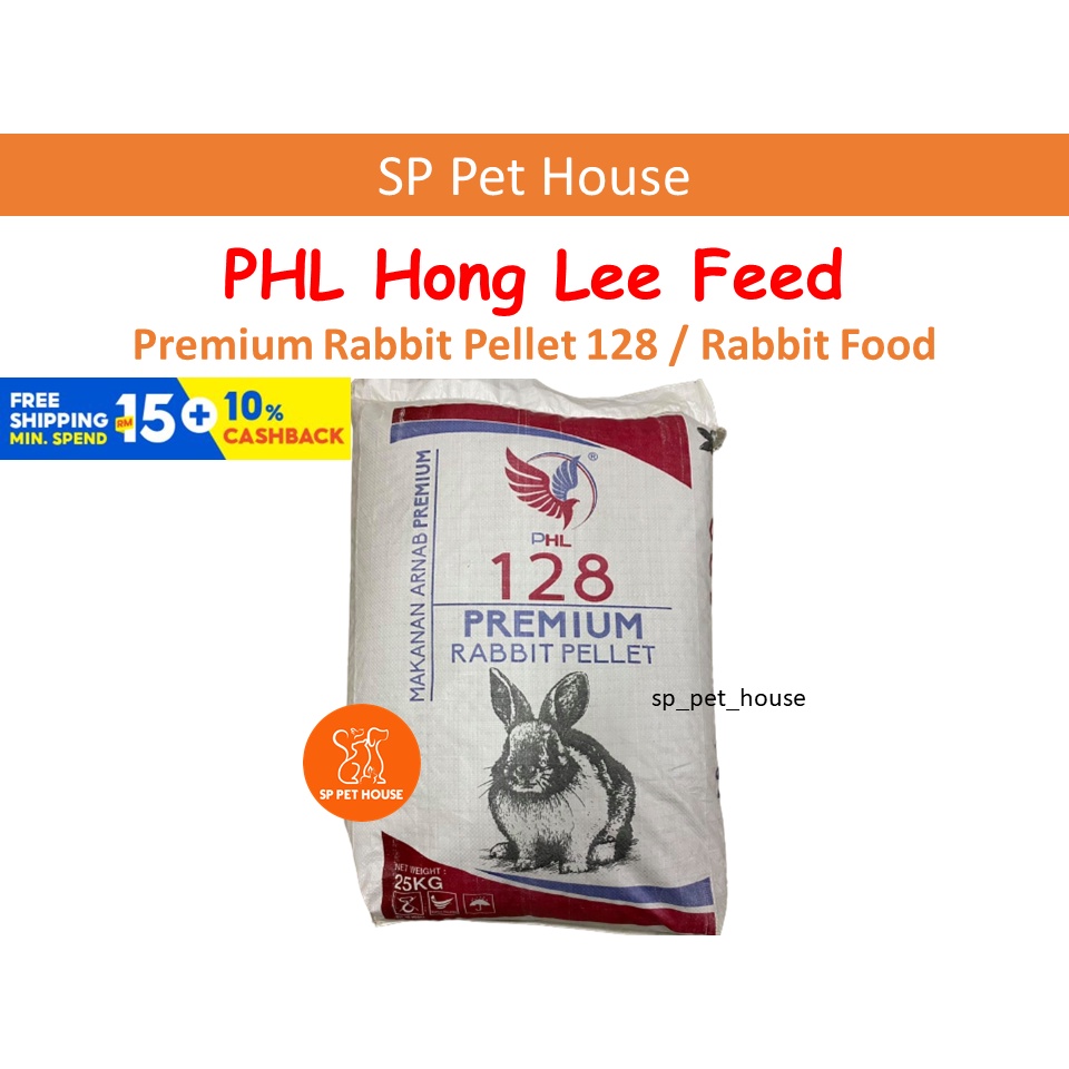 [phl 128] Premium Rabbit Pellet Feed Food Makanan Arnab Penggemuk