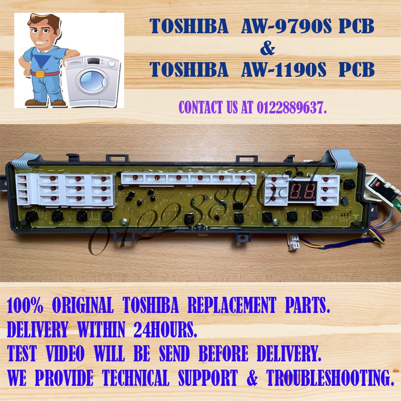 ORIGINAL) TOSHIBA AW-9790S / AW-1190S PCB Board | Shopee