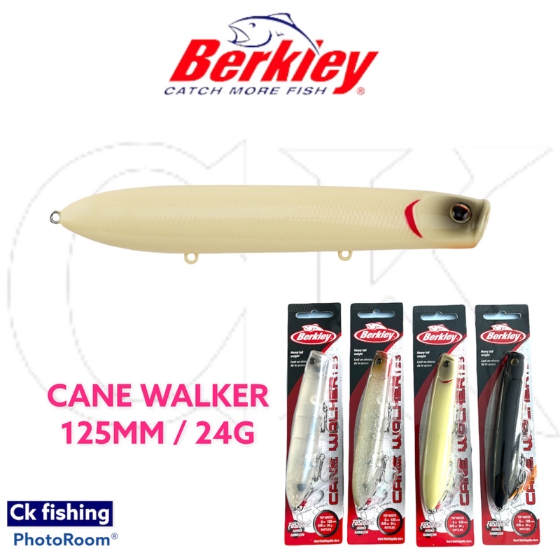 Berkley Cane Walker 125mm / 24g Topwater Pencil Fishing Lure / Gewang  Pancing Toman / Type Floating / Long Cast Sysytem