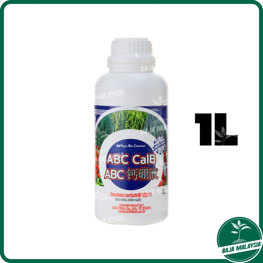 ABC CalB 1 Liter ABC Calboron Calcium Fertilizer Fertigation Manure ...