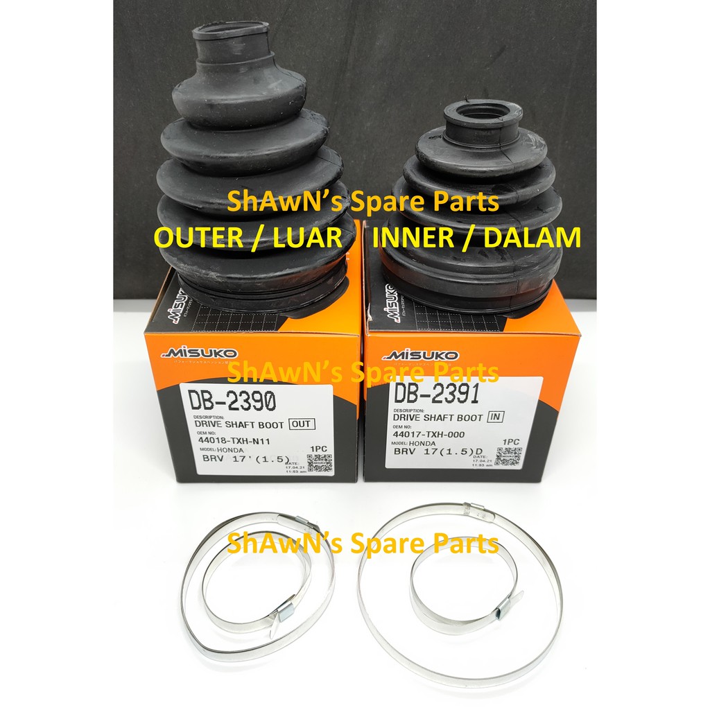 MISUKO JAPAN Drive Shaft Boot Cover Honda BRV BRV 20162021 ( INNER