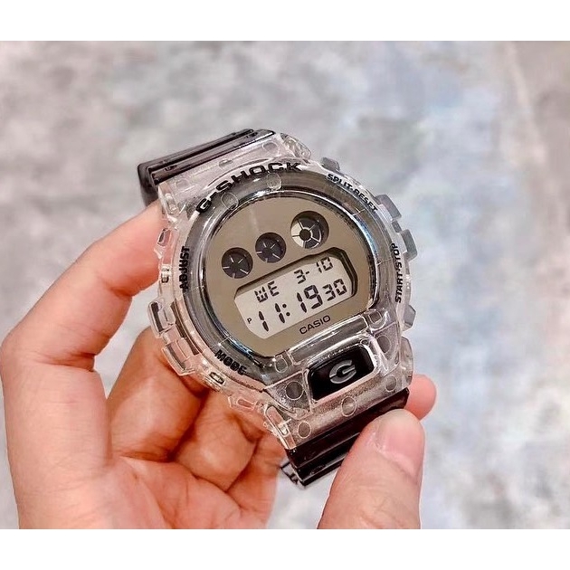 OFFICIAL WARRANTY Casio G Shock DW 6900SK 1 Special Color Model Semi Transparent Digital Resin Watch DW6900SK 1DR Shopee Malaysia