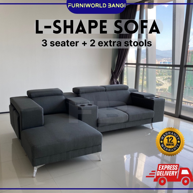 Sofa l shape deals shopee