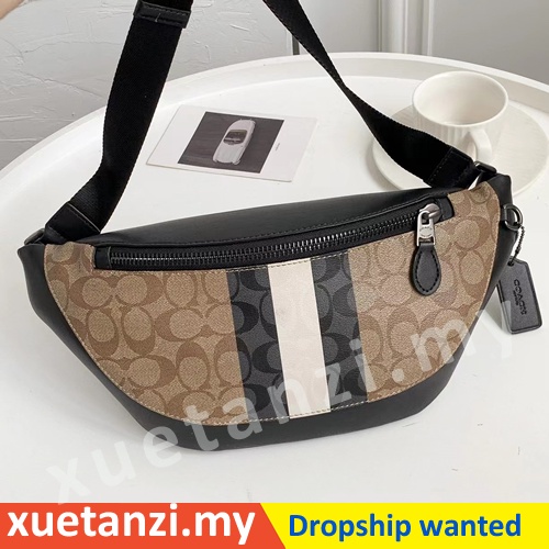 Coach 6706 Warren Women's Men's Waist Pouch Belt Bag | Shopee Malaysia